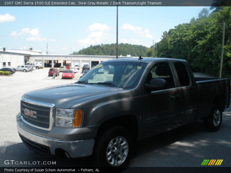 Steel Gray Metallic / Dark Titanium/Light Titanium 2007 GMC Sierra 1500 SLE Extended Cab