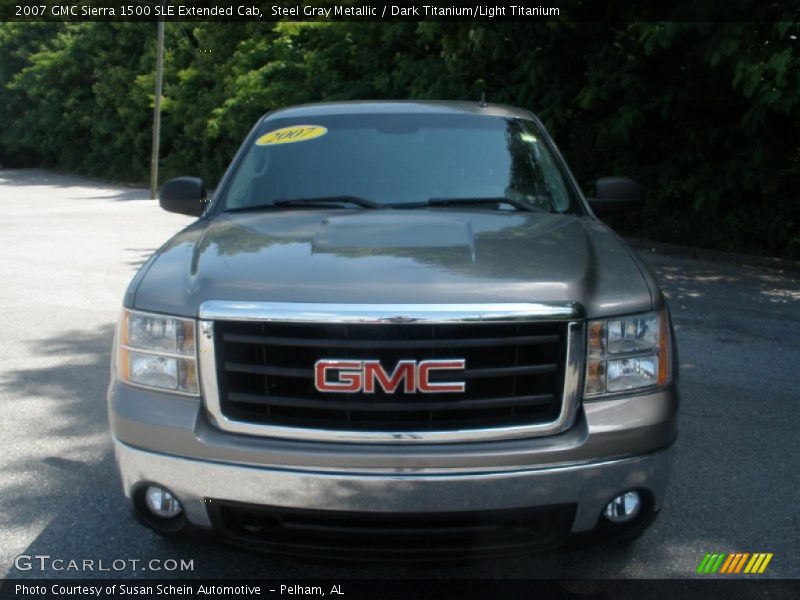 Steel Gray Metallic / Dark Titanium/Light Titanium 2007 GMC Sierra 1500 SLE Extended Cab