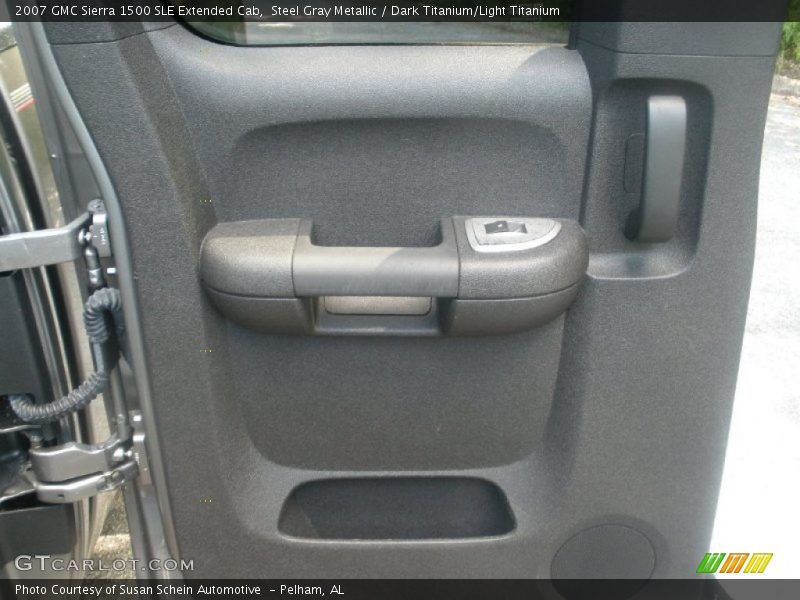 Steel Gray Metallic / Dark Titanium/Light Titanium 2007 GMC Sierra 1500 SLE Extended Cab
