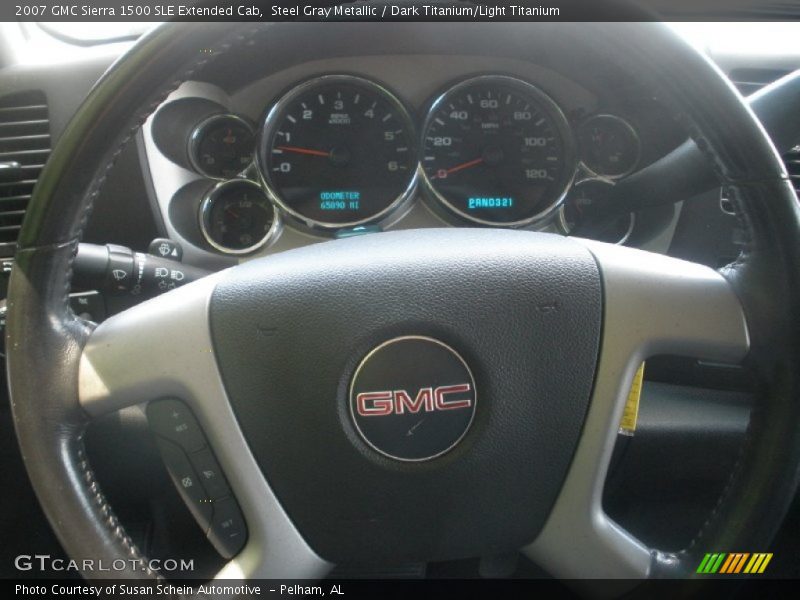 Steel Gray Metallic / Dark Titanium/Light Titanium 2007 GMC Sierra 1500 SLE Extended Cab