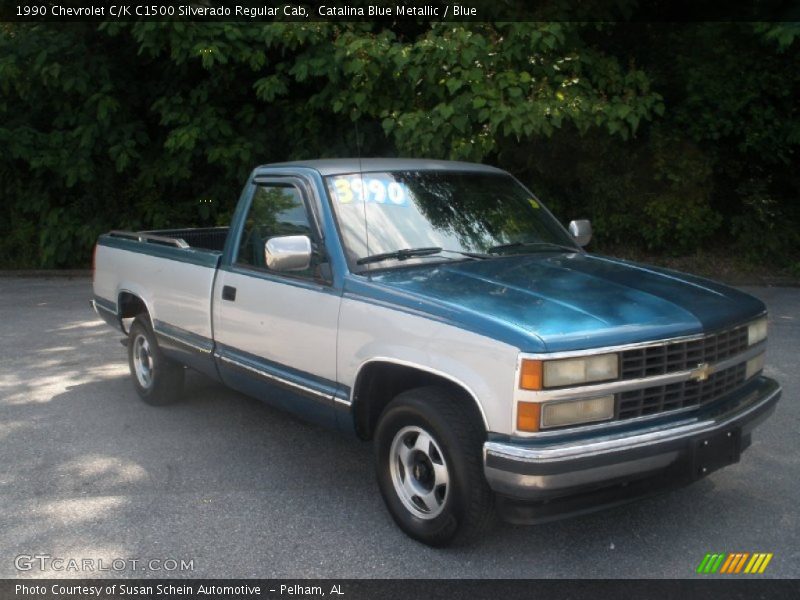 Catalina Blue Metallic / Blue 1990 Chevrolet C/K C1500 Silverado Regular Cab