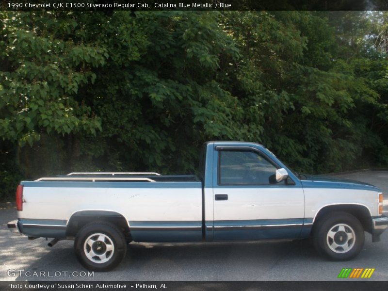 Catalina Blue Metallic / Blue 1990 Chevrolet C/K C1500 Silverado Regular Cab