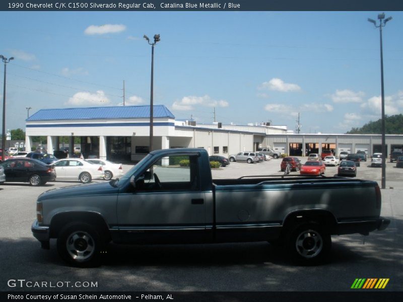 Catalina Blue Metallic / Blue 1990 Chevrolet C/K C1500 Silverado Regular Cab