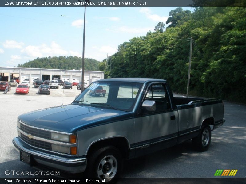 Catalina Blue Metallic / Blue 1990 Chevrolet C/K C1500 Silverado Regular Cab