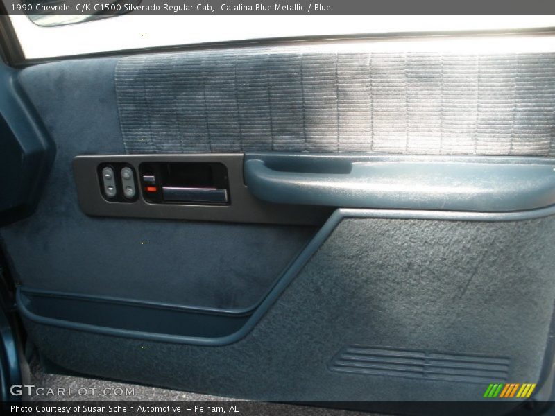 Catalina Blue Metallic / Blue 1990 Chevrolet C/K C1500 Silverado Regular Cab