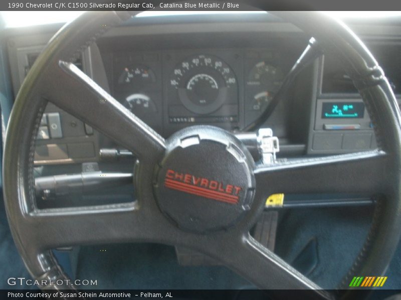 Catalina Blue Metallic / Blue 1990 Chevrolet C/K C1500 Silverado Regular Cab