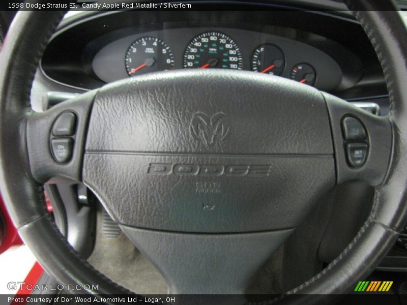 Candy Apple Red Metallic / Silverfern 1998 Dodge Stratus ES