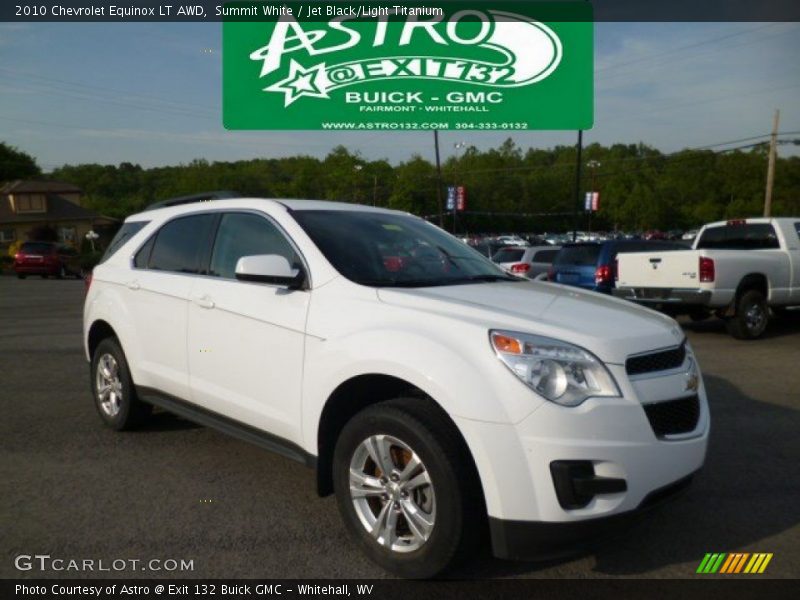 Summit White / Jet Black/Light Titanium 2010 Chevrolet Equinox LT AWD