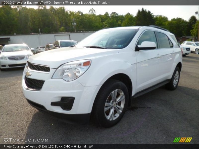 Summit White / Jet Black/Light Titanium 2010 Chevrolet Equinox LT AWD