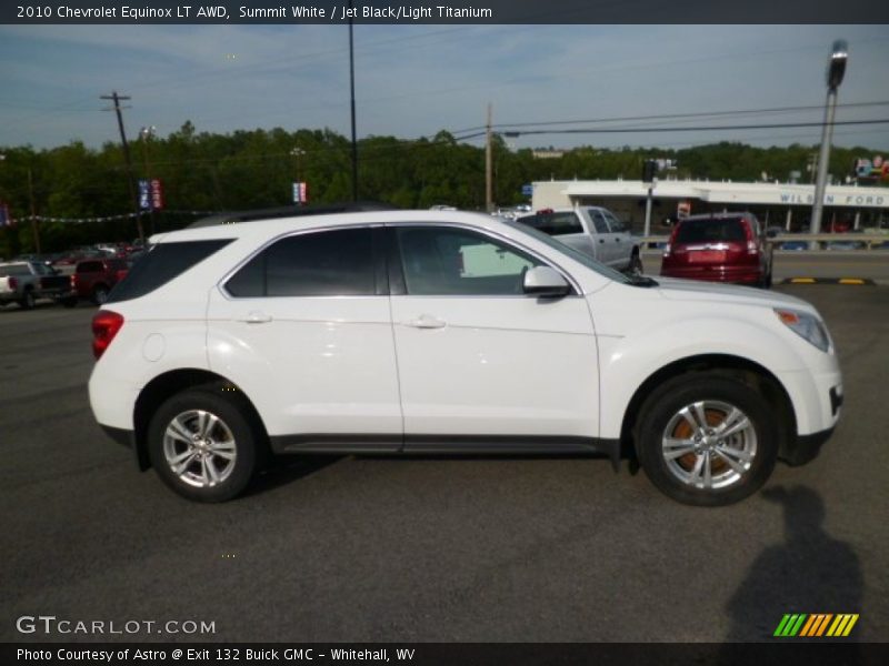 Summit White / Jet Black/Light Titanium 2010 Chevrolet Equinox LT AWD