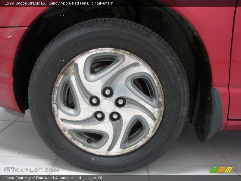 Candy Apple Red Metallic / Silverfern 1998 Dodge Stratus ES
