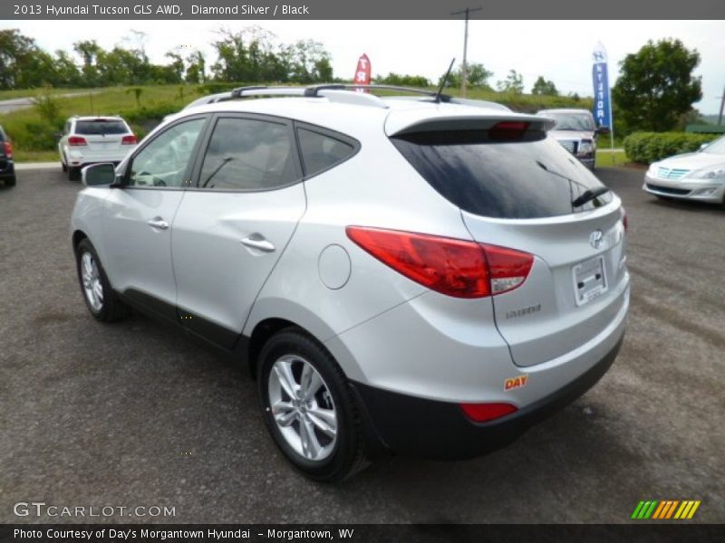 Diamond Silver / Black 2013 Hyundai Tucson GLS AWD
