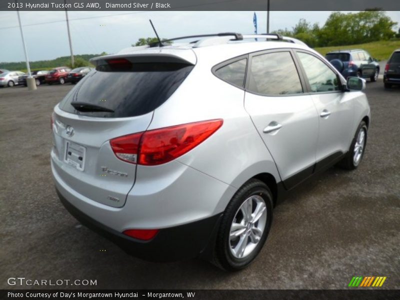 Diamond Silver / Black 2013 Hyundai Tucson GLS AWD