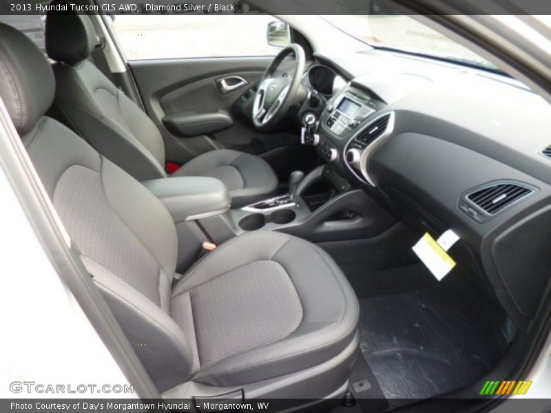 Diamond Silver / Black 2013 Hyundai Tucson GLS AWD