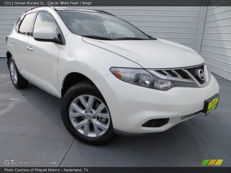 Glacier White Pearl / Beige 2011 Nissan Murano SL