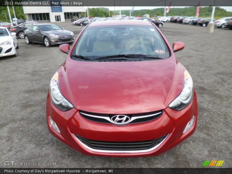 Red Allure / Beige 2013 Hyundai Elantra GLS