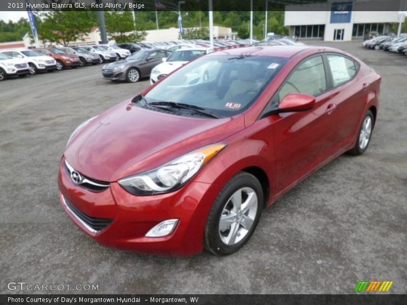 Red Allure / Beige 2013 Hyundai Elantra GLS