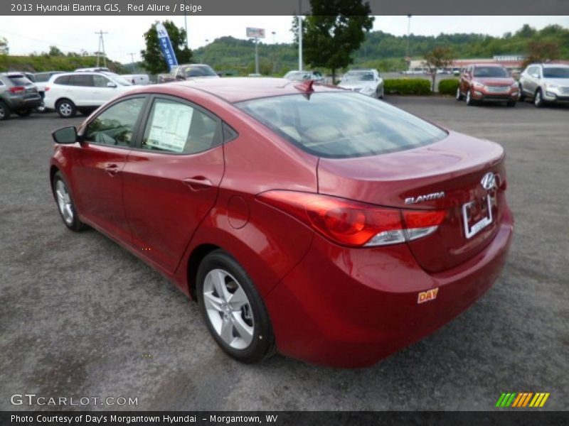Red Allure / Beige 2013 Hyundai Elantra GLS