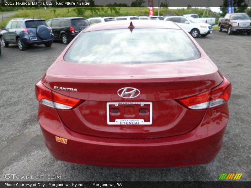 Red Allure / Beige 2013 Hyundai Elantra GLS