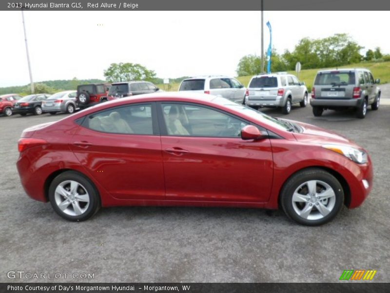 Red Allure / Beige 2013 Hyundai Elantra GLS