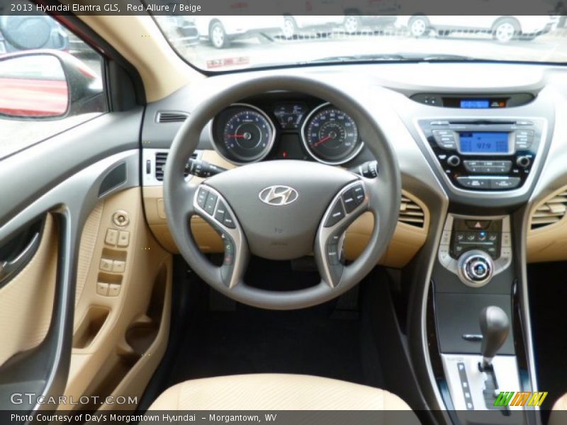 Red Allure / Beige 2013 Hyundai Elantra GLS