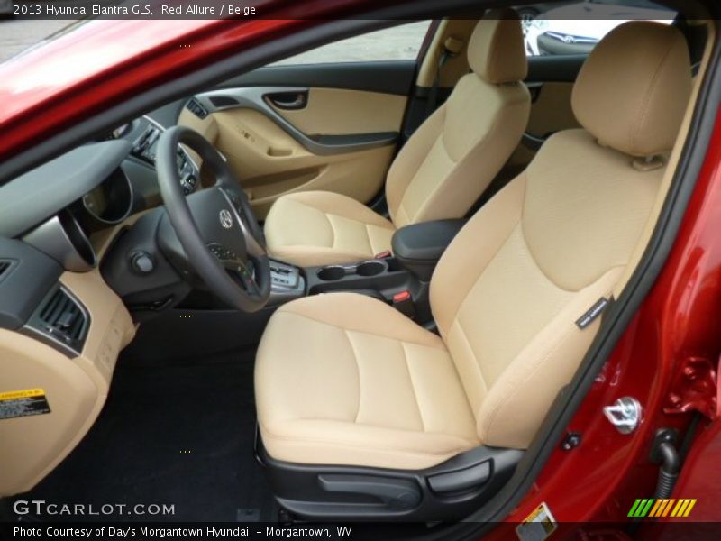 Red Allure / Beige 2013 Hyundai Elantra GLS
