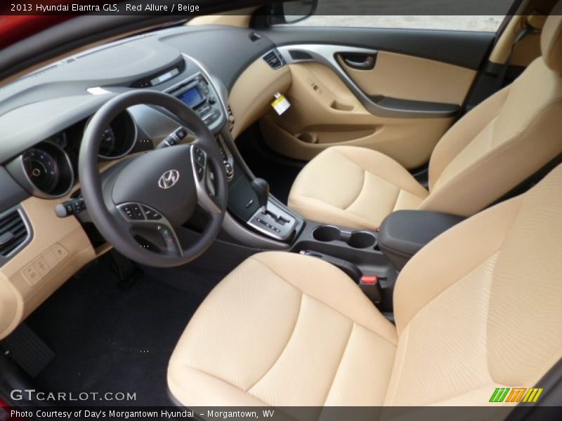 Red Allure / Beige 2013 Hyundai Elantra GLS