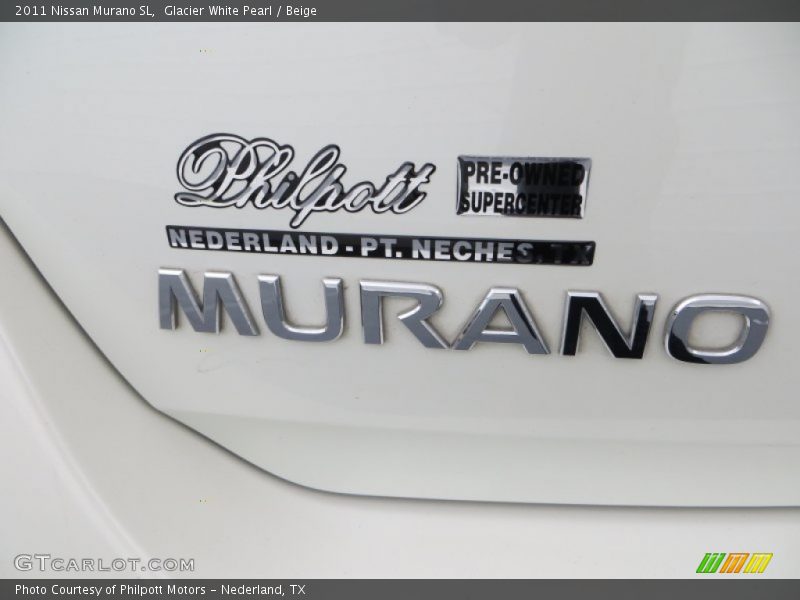 Glacier White Pearl / Beige 2011 Nissan Murano SL