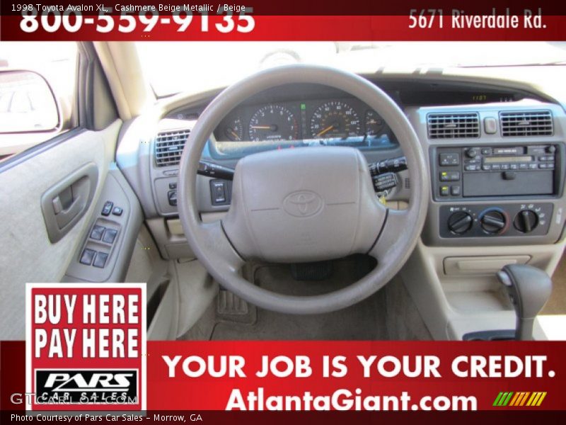 Cashmere Beige Metallic / Beige 1998 Toyota Avalon XL