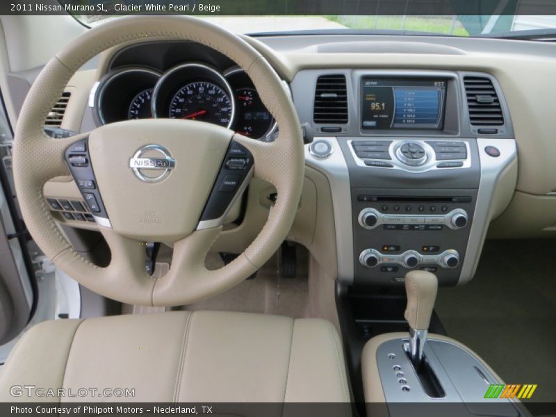 Glacier White Pearl / Beige 2011 Nissan Murano SL