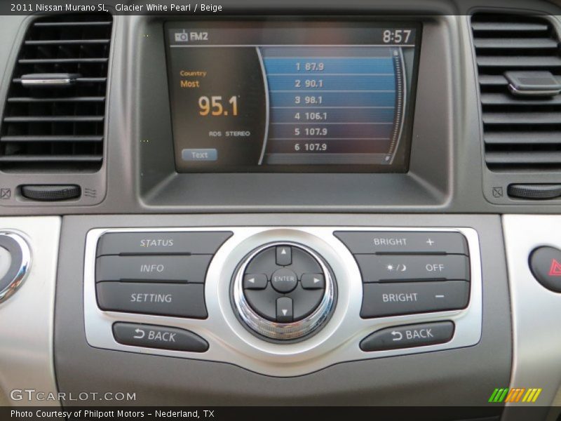 Glacier White Pearl / Beige 2011 Nissan Murano SL