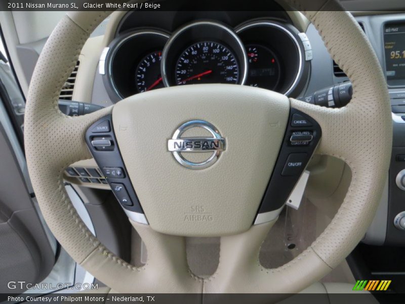 Glacier White Pearl / Beige 2011 Nissan Murano SL