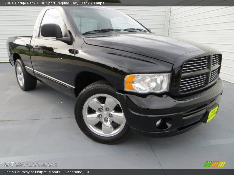 Black / Taupe 2004 Dodge Ram 1500 Sport Regular Cab