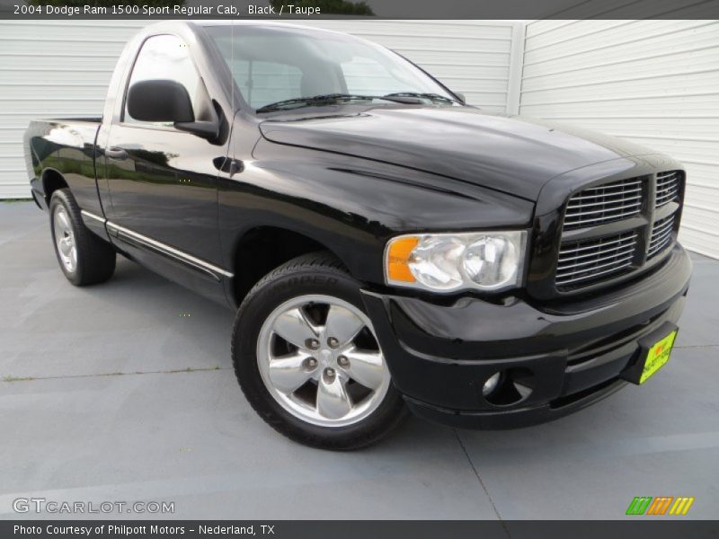 Black / Taupe 2004 Dodge Ram 1500 Sport Regular Cab