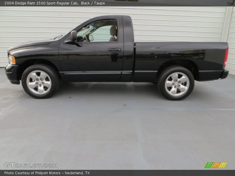 Black / Taupe 2004 Dodge Ram 1500 Sport Regular Cab