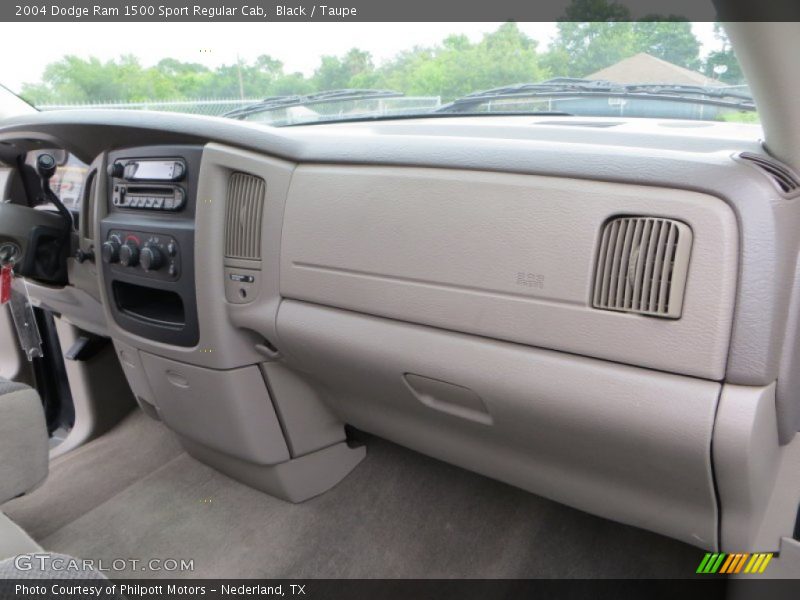 Black / Taupe 2004 Dodge Ram 1500 Sport Regular Cab