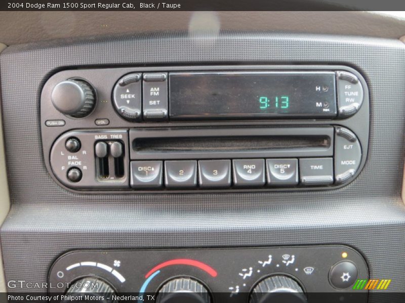 Black / Taupe 2004 Dodge Ram 1500 Sport Regular Cab