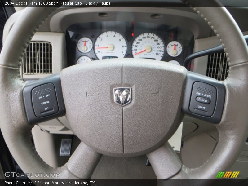 Black / Taupe 2004 Dodge Ram 1500 Sport Regular Cab