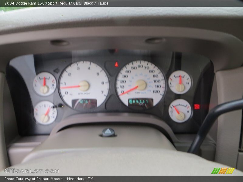 Black / Taupe 2004 Dodge Ram 1500 Sport Regular Cab