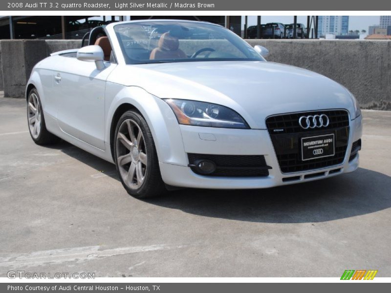 Light Silver Metallic / Madras Brown 2008 Audi TT 3.2 quattro Roadster