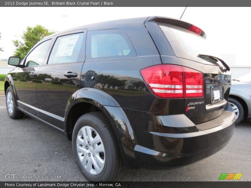 Brilliant Black Crystal Pearl / Black 2013 Dodge Journey SE