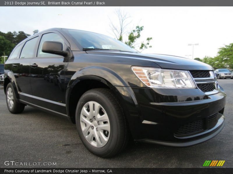 Brilliant Black Crystal Pearl / Black 2013 Dodge Journey SE