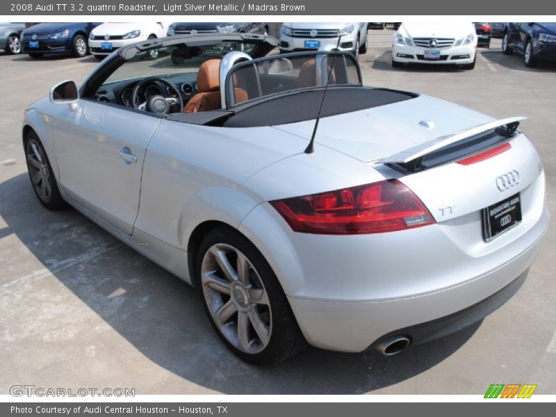 Light Silver Metallic / Madras Brown 2008 Audi TT 3.2 quattro Roadster