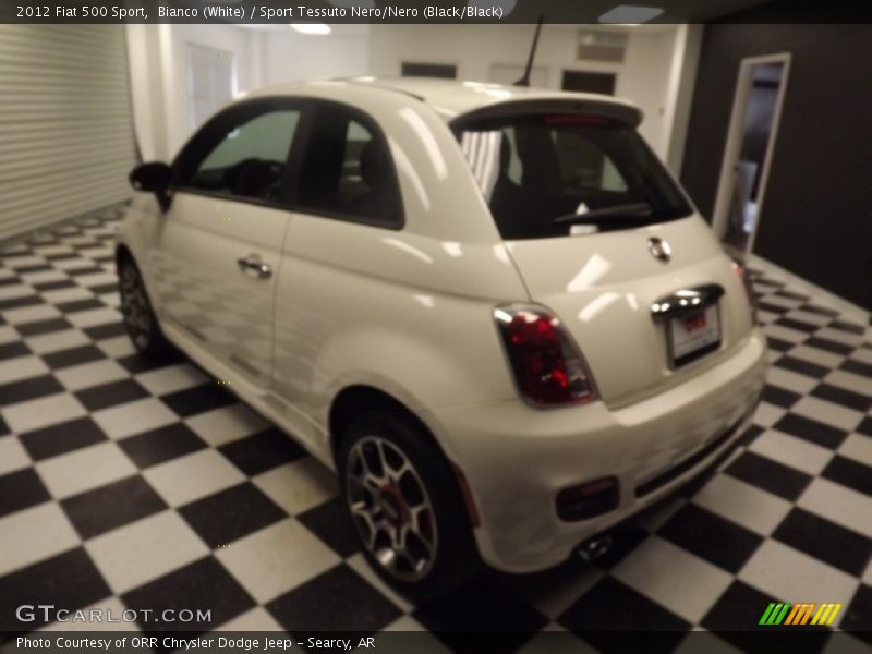 Bianco (White) / Sport Tessuto Nero/Nero (Black/Black) 2012 Fiat 500 Sport