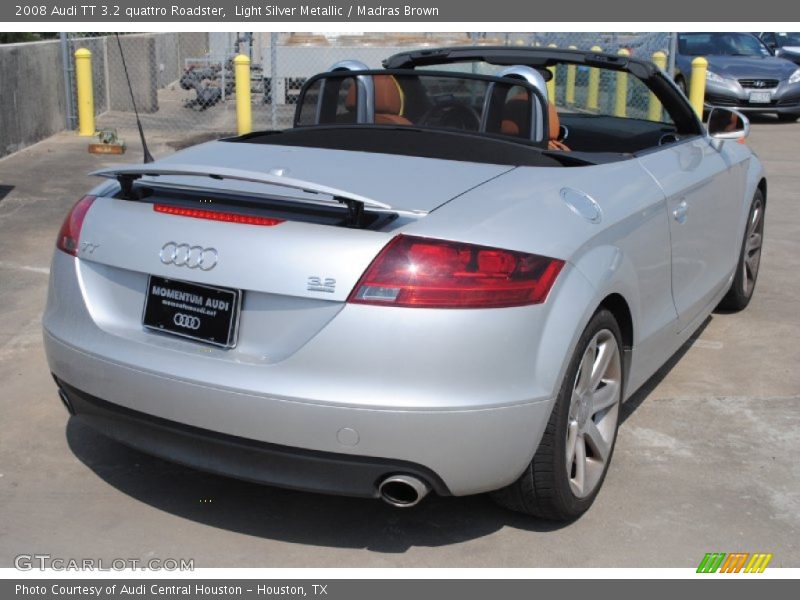 Light Silver Metallic / Madras Brown 2008 Audi TT 3.2 quattro Roadster