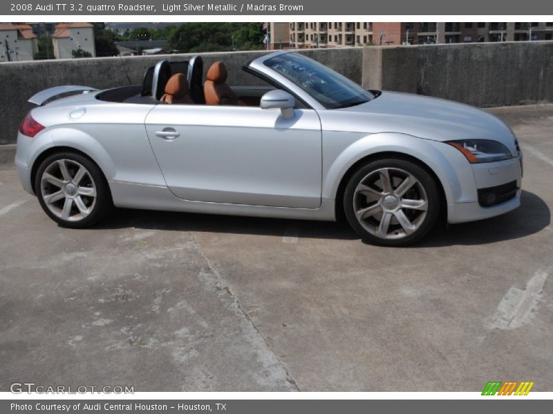Light Silver Metallic / Madras Brown 2008 Audi TT 3.2 quattro Roadster