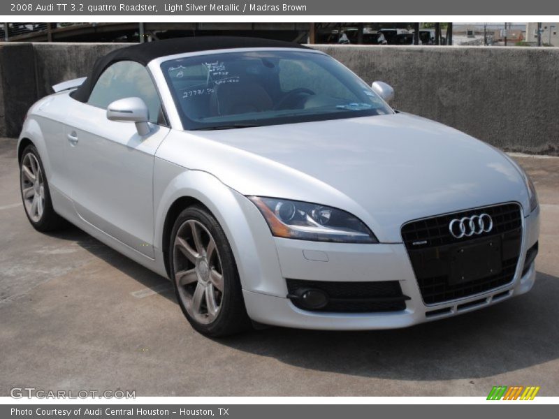 Light Silver Metallic / Madras Brown 2008 Audi TT 3.2 quattro Roadster