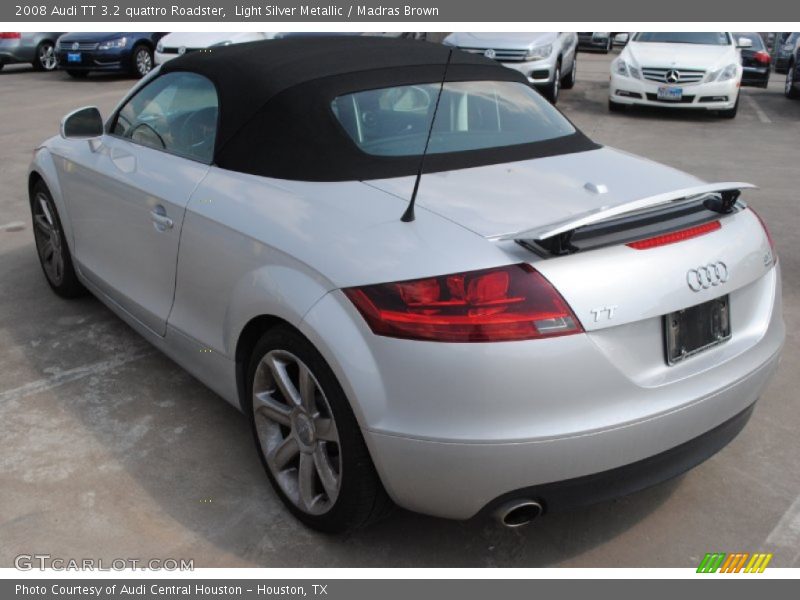 Light Silver Metallic / Madras Brown 2008 Audi TT 3.2 quattro Roadster