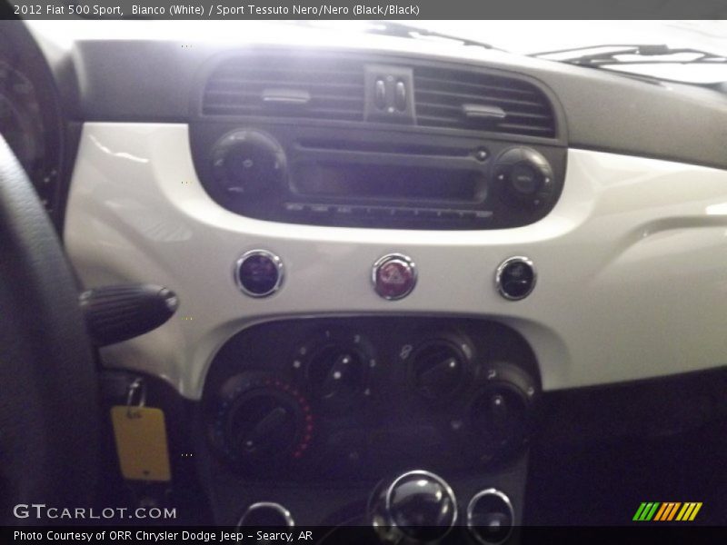 Bianco (White) / Sport Tessuto Nero/Nero (Black/Black) 2012 Fiat 500 Sport