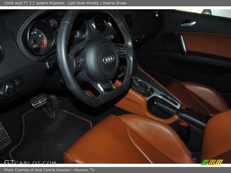 Light Silver Metallic / Madras Brown 2008 Audi TT 3.2 quattro Roadster